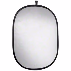 Walimex 17695 photo réflecteur en studio Ovale Argent, Blanc