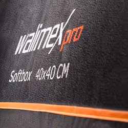Walimex pro Softbox Orange Line 40x40, Noir, Blanc, Aluminium, Coton, PVC, 830 g, 260 mm, 400 mm, 400 mm