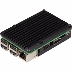 Joy-iT RB-ALUCASE+07, Étui pour cartes, Raspberry Pi, Raspberry Pi, Noir, Aluminium, 87 mm