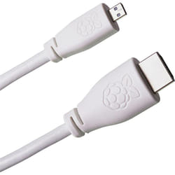 Raspberry Pi - T7689AX Câble hdmi [1x hdmi mâle - 1x hdmi mâle d Micro] 1.00 m blanc - blanc