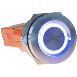 22T-02 22T-02 Bouton-poussoir 24 v 2 a 1 x On/Off à accrochage rouge, bleu (ø x l) 25 mm x 22.7 mm IK10, IP68 1 - Joy-it
