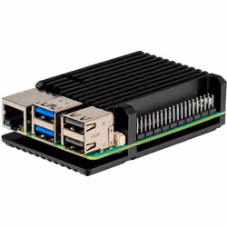 Joy-iT RB-AlucaseP5-07, Emplacement, Raspberry Pi 5, Raspberry Pi, Noir, Aluminium, 87 mm