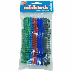 Ministeck Set I - 9 Color Strips (31601 - 31606) - Polybag, Pixels, Plastique, Noir, Bleu, Vert, Rouge, Garçon/Fille, 4 an(s) ...