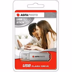AgfaPhoto 4GB Drive, 4 Go, USB Type-A, 2.0, Casquette, Gris