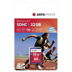 Carte mémoire SDHC - AGFA PHOTO - 32 Go - Classe 10 - Haute performance - Compatibilité garantie