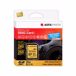 AgfaPhoto 10621, 64 Go, MicroSDXC, Classe 10, UHS-I, 280 Mo/s, 250 Mo/s
