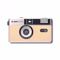 AgfaPhoto - Appareil Photo Analogique Réutilisable - Finition Beige Classique - Idéal pour Immortaliser des Moments Intempore ...