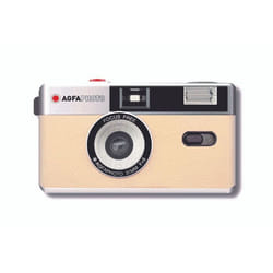 AgfaPhoto - Appareil Photo Analogique Réutilisable - Finition Beige Classique - Idéal pour Immortaliser des Moments Intemporels