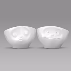 Set 2 Coquetiers En Porcelaine Tassen - Bisou Et Rêveur