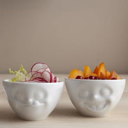 Set De 2 Mini-bols En Porcelaine Tassen Gourmand Et Rieur 100 Ml