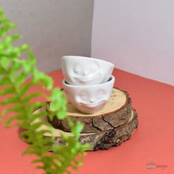 Set De 2 Mini-bols En Porcelaine Tassen Rêveur Et Heureux 100 Ml