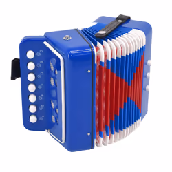 Voggenreiter 1159, Jouet musical, Accordéon, 3 an(s), 815 g, Bleu, Rouge, Blanc