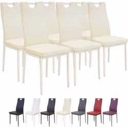 Chaises Albatros 2919 SALERNO - Lot de 6 - Beige - Contemporain - Design