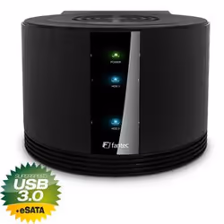 Fantec SQ-X2RU3e, HDD, SATA, 3.5", 4 To, 5 Gbit/s, Noir