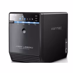Fantec QB-35US3-6G, Boîtier HDD, 3.5", Série ATA III, 6 Gbit/s, Connectivité USB, Noir