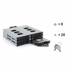 Fantec MR-SA1262-12G 13,3 cm (5.25") Panneau de support Noir - Vue supplémentaire 4