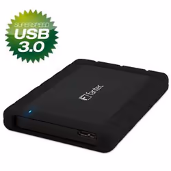 Fantec AluPro U3, Boîtier disque dur/SSD, 2.5", SATA, 5 Gbit/s, Noir