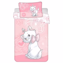 Housse de couette avec sa taie d'oreiller idéale pour un berceau ou un petit lit. Dimensions de la couette : 100 x 135 cm, di ...