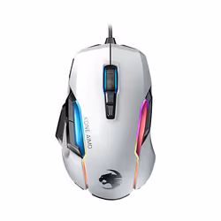 ROCCAT Kone AIMO Remastered, Droitier, Optique, USB Type-A, 16000 DPI, 1 ms, Blanc