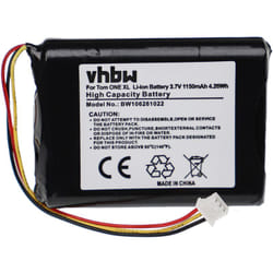 Vhbw - Batterie compatible avec TomTom One V2/V3, xl appareil gps de navigation (1150mAh, 3,7V, Li-ion)