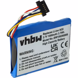 vhbw - the clever way - Batterie de rechange de haute qualité avec une grande autonomie et compatible avec votre système de n ...
