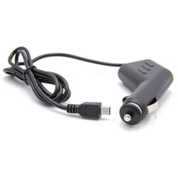 Vhbw - Câble de charge prise allume-cigare mini-USB 12V 1,0 a pour gps, lecteur MP3 noir