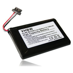 Vhbw - 1x Batterie compatible avec Mitac Mio C230, C220s, C250, C220 gps, appareil de navigation (1200mAh, 3,7V, Li-ion)