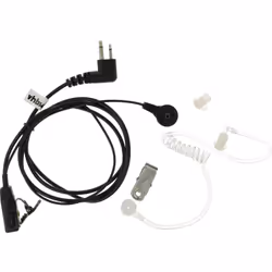 vhbw - the clever way Headset de haute qualité compatible avec votre talkie walkie Le casque dispose d'une touche de réponse  ...