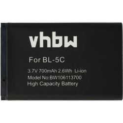 Vhbw - 1x Batterie compatible avec Garmin gps Mobile 10x, 10 gps, appareil de navigation (700mAh, 3,7V, Li-ion) - Remplacement pour 010-10840-00,