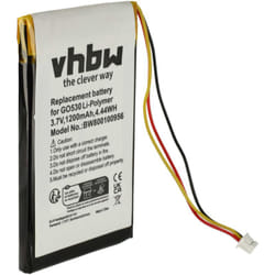Vhbw - Batterie compatible avec TomTom Go 720, 530 Live, 720 Traffic, 630, 630 Traffic, 530 gps, appareil de navigation (1200mAh, 3,7V, Li-polymère)