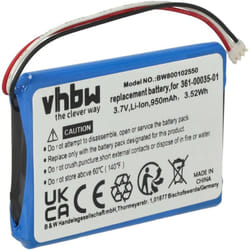 Vhbw - 1x Batterie compatible avec Garmin Nüvi 1260W, 1260, 1200, 1205W, 1205, 1255, 1250, 1255W gps, appareil de navigation (930mAh, 3,7V, Li-ion)