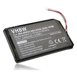 Vhbw - 1x Batterie compatible avec Navigon 40 Plus, 40 Easy, 40 Premium gps, appareil de navigation (1200mAh, 3,7V, Li-polymère) - Remplacement pour