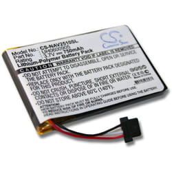 Vhbw - 1x Batterie compatible avec Navigon 2510, 2510 Explorer gps, appareil de navigation (750mAh, 3,7V, Li-polymère) - Remplacement pour UH0600905