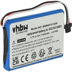 Vhbw - 1x Batterie compatible avec TomTom xl V3, iq, 4EM0.001.01 gps, appareil de navigation (1100mAh, 3,7V, Li-ion) - Remplacement pour 6027A0093901