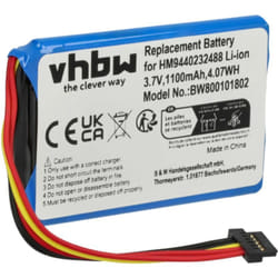 Vhbw - Batterie compatible avec TomTom Go 550, 550 live, 8CP5.011.11 gps, appareil de navigation (1100mAh, 3,7V, Li-ion)