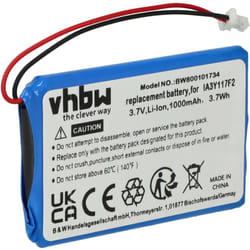 Vhbw - Batterie compatible avec Garmin Quest gps, appareil de navigation (1000mAh, 3,7V, Li-ion) - Remplacement pour IA3Y117F2