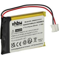 Vhbw - Batterie compatible avec Philips Prestigo SRT9320, SRT9320/10 télécommande remote control (850mAh, 3,7V, Li-ion) - Remplacement pour