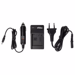 CHARGEUR SECTEUR 220V + VOITURE 12V pour BATTERIE PANASONIC DMW-BCF10 DMW-BCF10E LUMIX DMC-FT1 FX550 FX40 FS25 FS15 FS12 FS7  ...