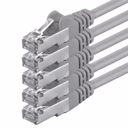 1aTTack 81149, 10 m, Cat5, SF/UTP (S-FTP), RJ-45, RJ-45, Gris