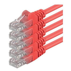 1aTTack 0.25m Cat6 UTP câble de réseau Rouge 0,25 m U/UTP (UTP)