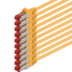 1aTTack 5.0m 2x RJ-45 Cat6 S/FTP (S-STP) M/M câble de réseau Jaune 5 m S/FTP (S-STP)