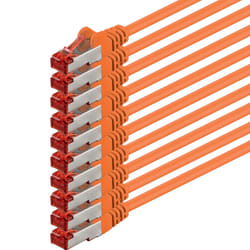 1aTTack 2.0m 2x RJ-45 Cat6 S/FTP (S-STP) M/M câble de réseau Orange 2 m S/FTP (S-STP)