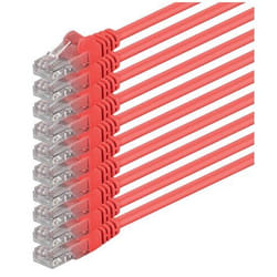 1aTTack 0.25m Cat6 UTP câble de réseau Rouge 0,25 m U/UTP (UTP)