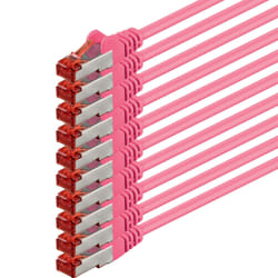 1aTTack 1.0m 2x RJ-45 Cat5 S/FTP (S-STP) M/M câble de réseau Rose 1 m Cat6 S/FTP (S-STP)