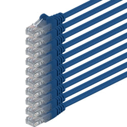 1aTTack 5.0m 2x RJ-45 Cat6 UTP M/M câble de réseau Bleu 5 m U/UTP (UTP)