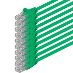 1aTTack 0.5m 2x RJ-45 Cat6 UTP M/M câble de réseau Vert 0,5 m U/UTP (UTP)