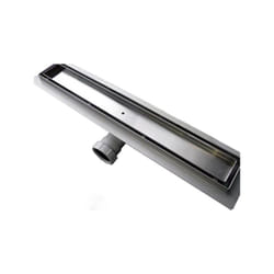 Canal de douche en acier inoxydable GT01 - pour les douches de plain-pied - longueurs au choix800mm - Bernstein