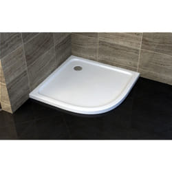 Receveur de douche quart de cercle - 90 x 90 cm et système d'évacuation - Bernstein