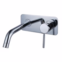 Description générale Mettez du luxe dans votre salle de bain avec ce robinet mitigeur mural à encastrer. Ce mitigeur monocomm ...