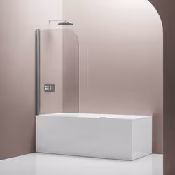 Pare baignoire en verre véritable Nano EX201 - 800 x 1400 x 6 mm Le pare baignoire BERNSTEIN, au design moderne simple et élé ...